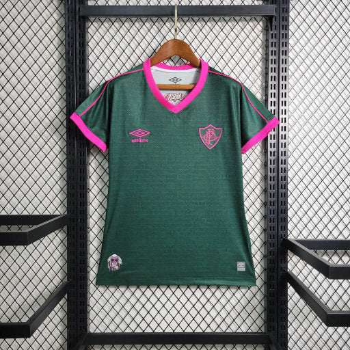 Camisa Feminina  do Fluminense Verde 2 Fora de casa