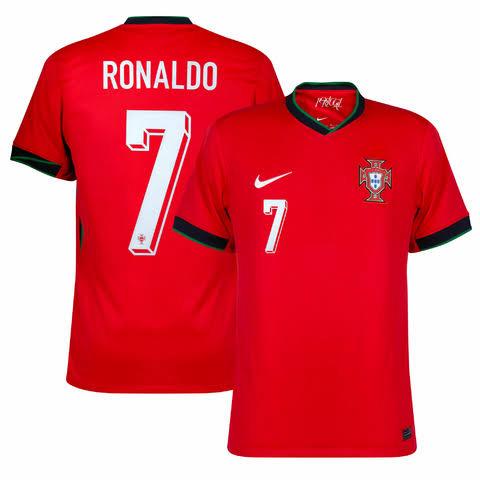 Camisa de Portugal 2024/25 Home + Ronaldo
