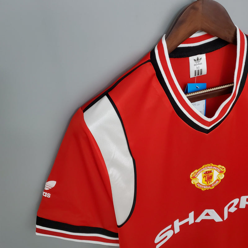 Camisa Manchester United Titular 85/86 - Versão Retro